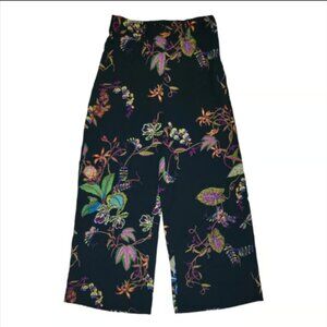 H&M Women's Capri Bermuda Short Pants Plants Dragonfly Orchid Syngonium Sz 4